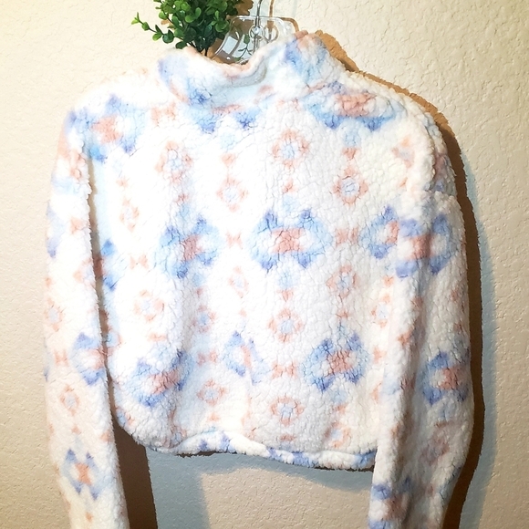 NEW Pacsun Simone Sherpa Sweatshirt - Picture 3 of 7